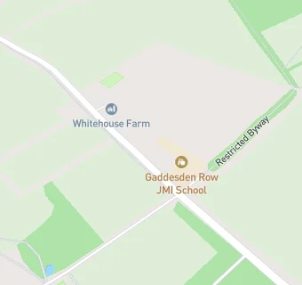 map for Gaddesden Row JMI School