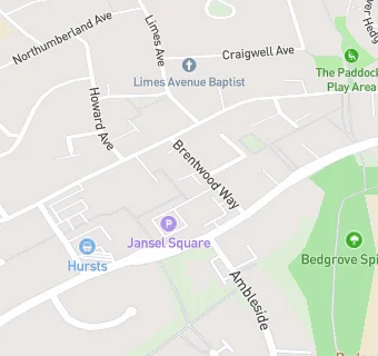 map for Bedgrove Surgery