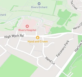 map for Hand And Crown (High Wych LTD)