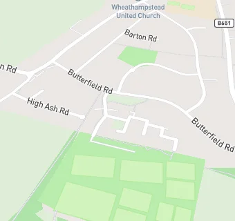 map for Wheathampstead School