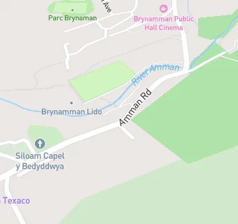 map for Brynamman RFC