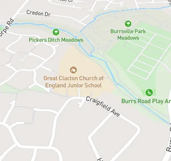 map for Burrsville Infant Academy