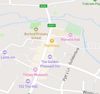 map for The Golden Pheasant Hotel