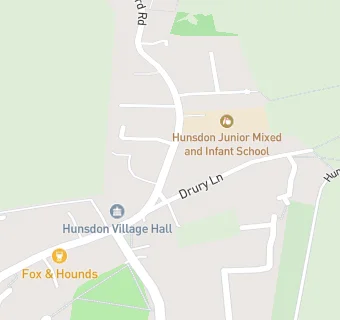 map for Hunsdon Junior Mixed and Infant School