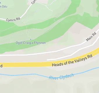 map for Clydach C.P. School