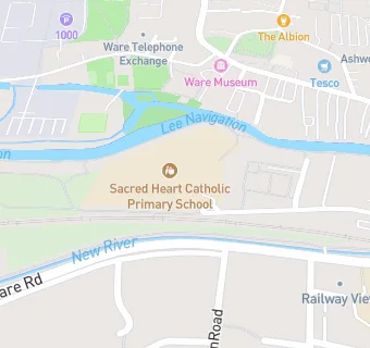 map for Sacred Heart Catholic Primary School