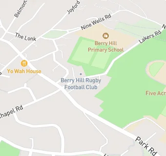 map for Berry Hill Rugby Club