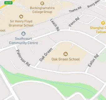 map for Oak Green School