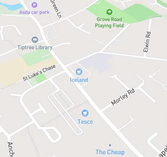 map for Tiptree Medical Centre 