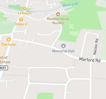 map for Marford Road Dental Practice