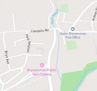 map for BRYNAMMAN PUBLIC HALL