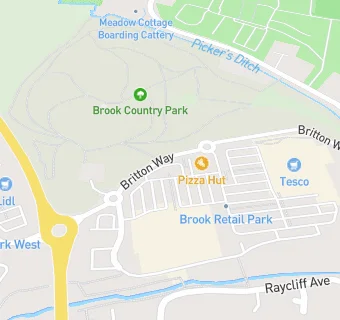 map for KFC (Brook Retail Park)