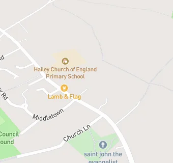 map for Hailey Church of England Primary School