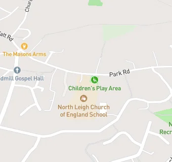 map for North Leigh Church of England (Controlled) School