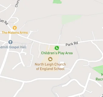 map for North Leigh Pre School Group