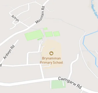 map for Brynaman C P School