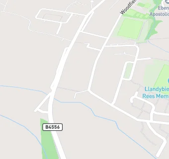 map for LLANDYBIE RUGBY CLUB