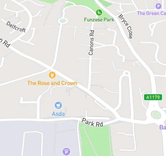 map for Rose And Crown