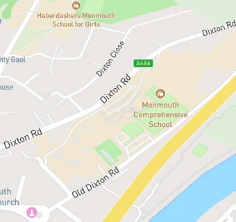 map for Monmouth Comprehensive School