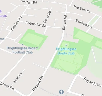 map for Brightlingsea Bowls Club