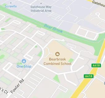 map for Bearbrook Combined School