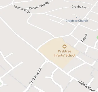 map for Crabtree Infants' School