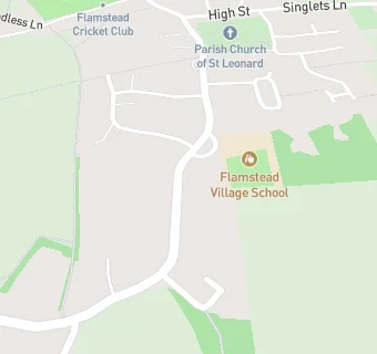 map for Flamstead Village School