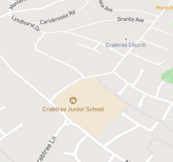 map for Crabtree Junior School