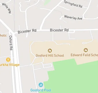 map for Gosford Hill School