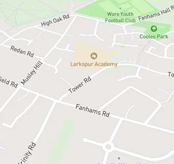 map for Larkspur Primary Academy