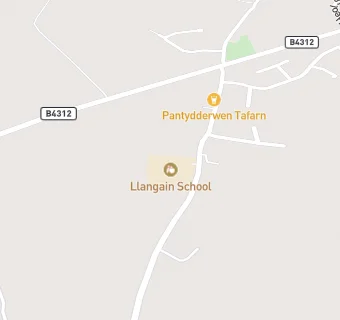 map for Llangain School