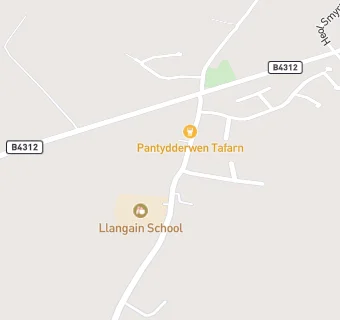 map for LLANGAIN CP SCHOOL