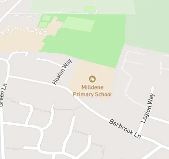 map for Milldene Primary School