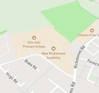 map for Elm Hall Primary School