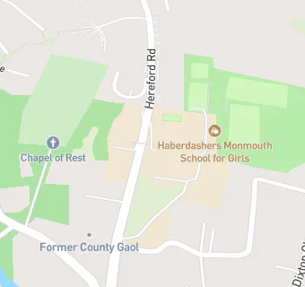 map for Haberdashers Monmouth School For Girls