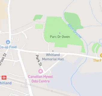 map for Whitland Memorial Hall