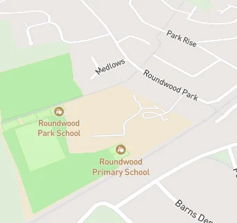 map for Roundwood Park School