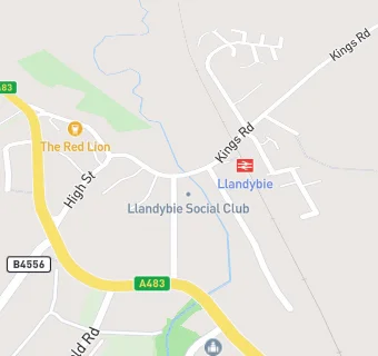 map for LLANDYBIE SOCIAL & ATHLETIC CLUB