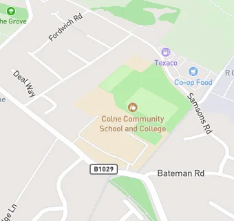 map for Colne Community School and College (Secondary and 16 to 19 Provision)