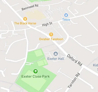 map for Kidlington Bowls