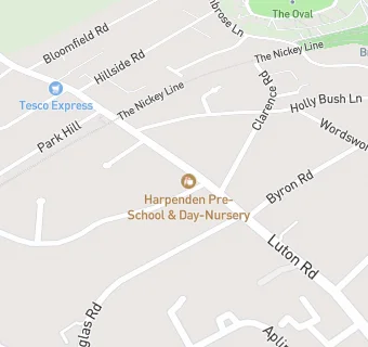 map for Harpenden Preparatory School