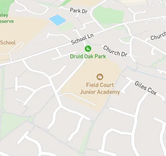 map for Field Court Church of England Infant Academy