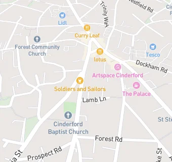 map for The Chippy Cinderford