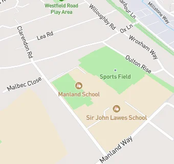 map for Manland Primary School