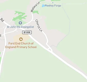 map for Ford End Church of England Primary School