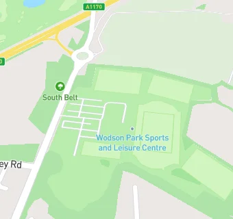 map for Wodson Park Leisure Centre