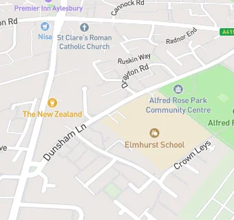 map for Elmhurst Infant School