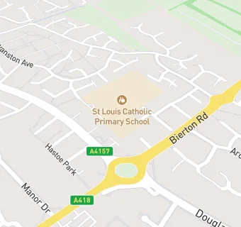 map for St Louis' Primary School (Breakfast Club)