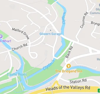 map for Mill Lodge Brecon Beacons