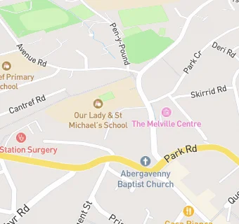 map for St Michaels Centre